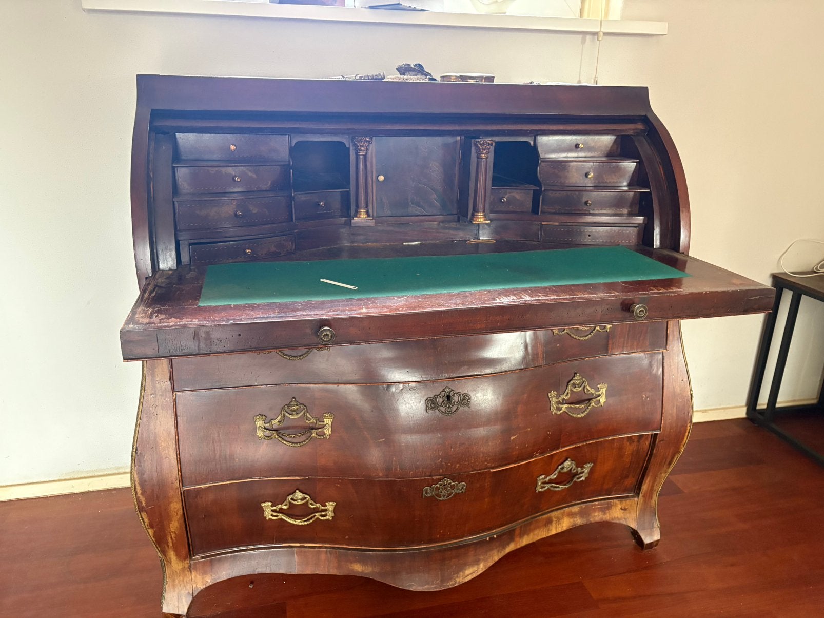 Antieke secretaire - rolluikbureau, Ophalen, Gebruikt