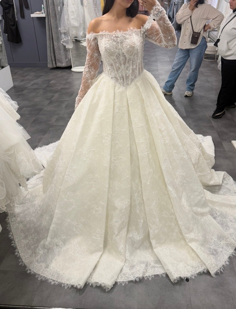 Sima couture - Bruidsjurk, Ophalen of Verzenden, Zo goed als nieuw, Wit, Trouwjurk