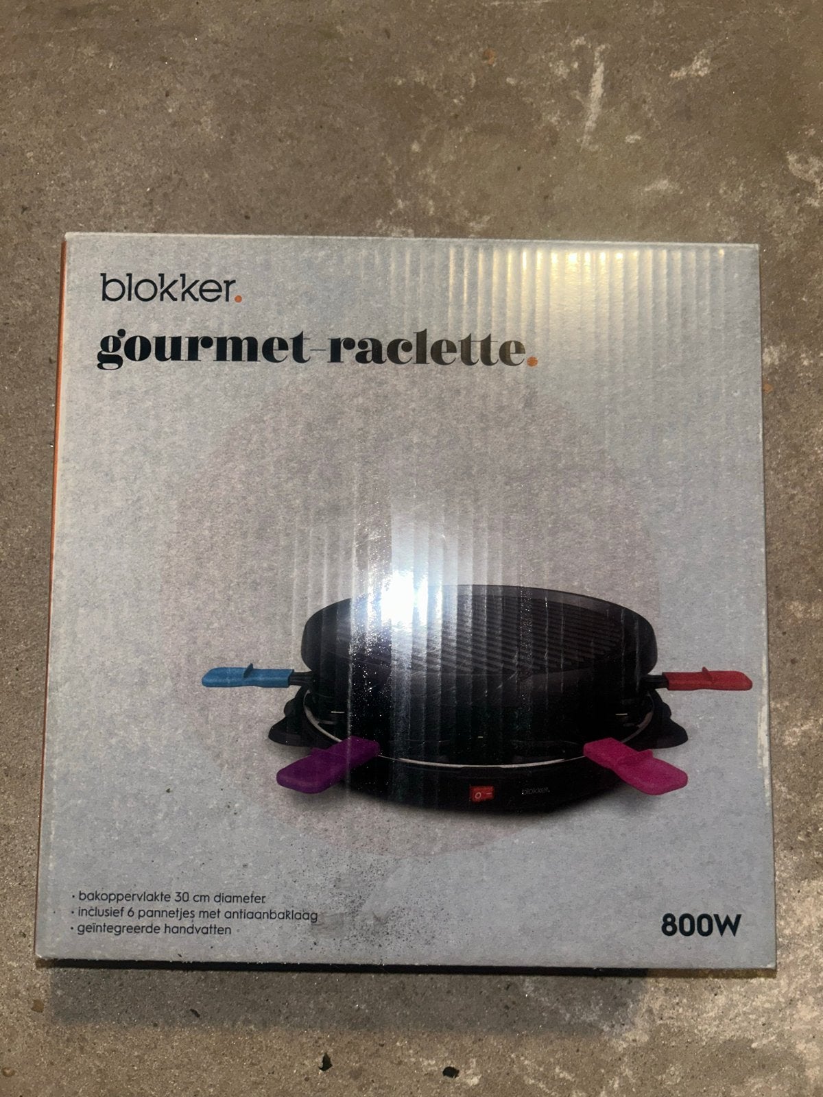 Gourmet Raclette - 800W, 6 pannetjes, Ophalen of Verzenden, Zo goed als nieuw