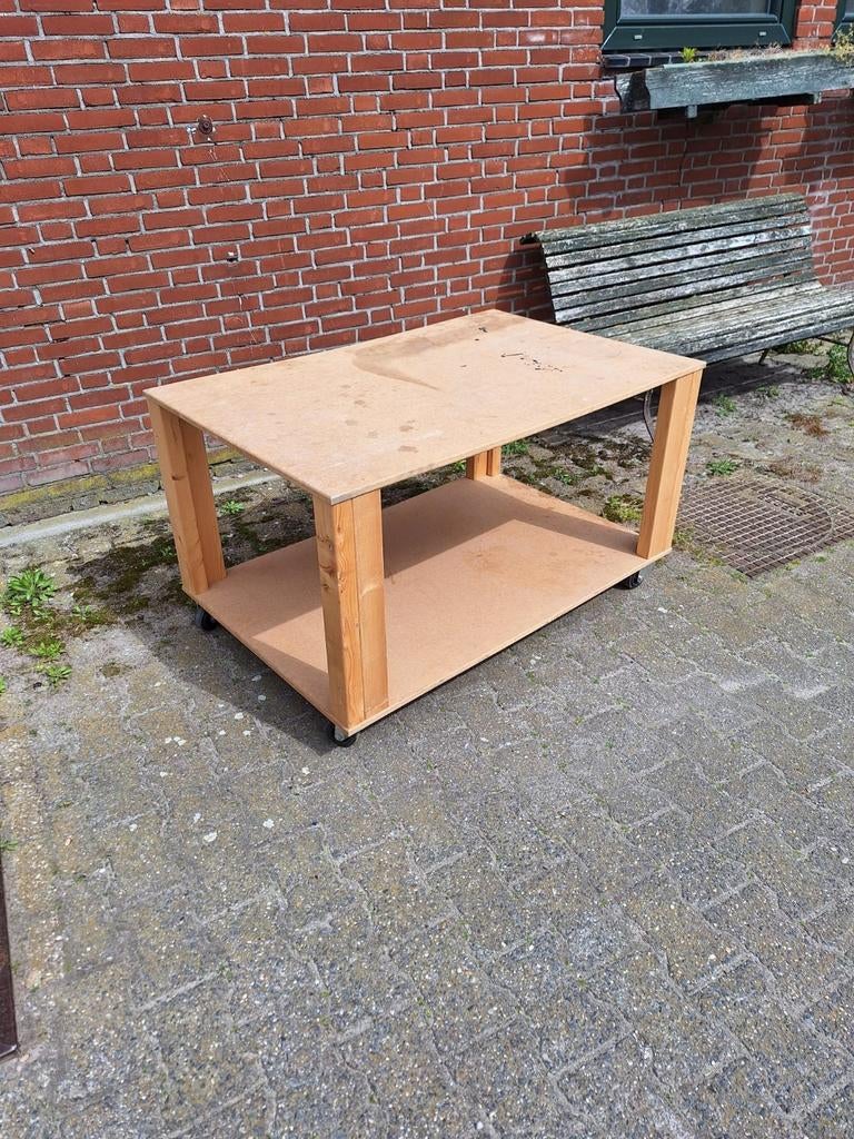 2x werkbank te koop, Doe-het-zelf en Verbouw, Werkbanken, Ophalen, Gebruikt, 170 cm of meer
