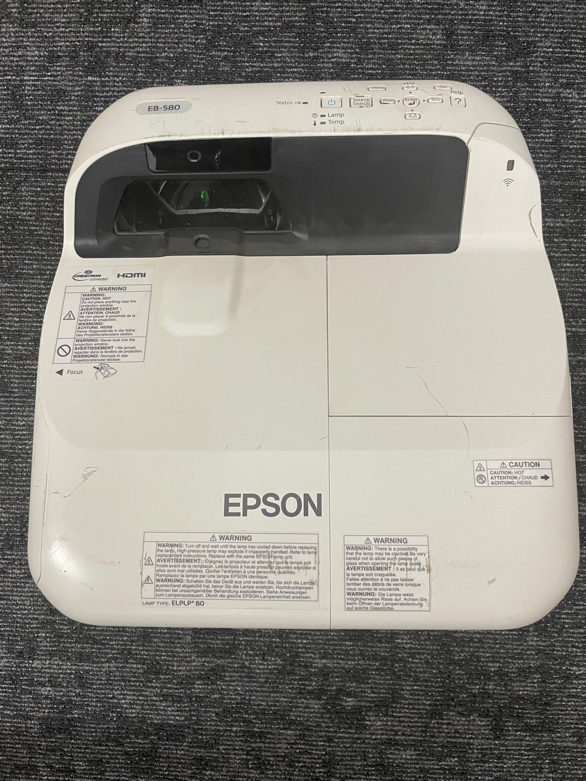 Epson EB-580 Ultra Korte Projectieafstand Beamer 3200 Lumen, Ophalen of Verzenden, Zo goed als nieuw, LCD, Overige resoluties