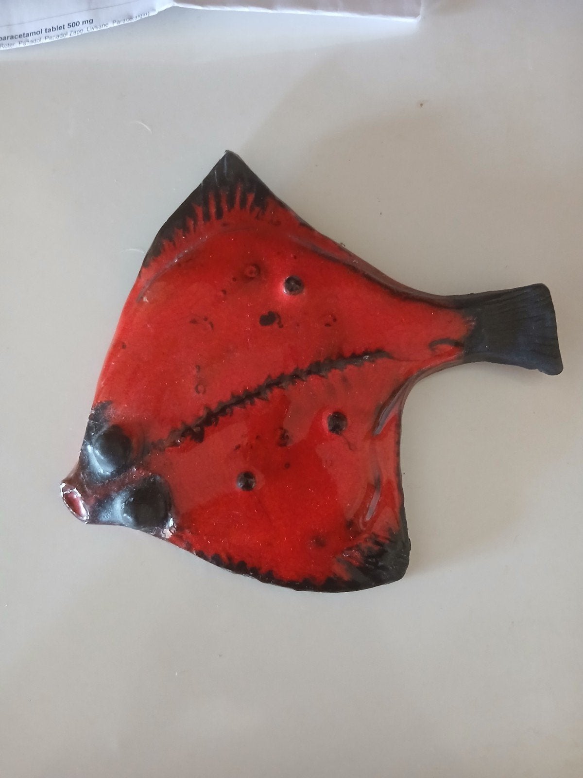 Keramiek Vis Wanddecoratie Jaren '60, Ophalen of Verzenden