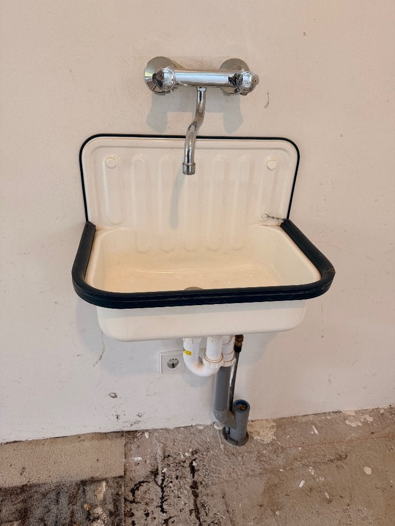 Uitstortgootsteen chiffon, Doe-het-zelf en Verbouw, Ophalen, Gebruikt, Kraan