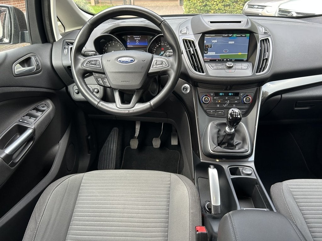 Ford Grand C-Max 1.0 125pk Titanium Navi, Clima, Trekhaak, Auto's, Gebruikt, Euro 6, Origineel Nederlands, Bedrijf