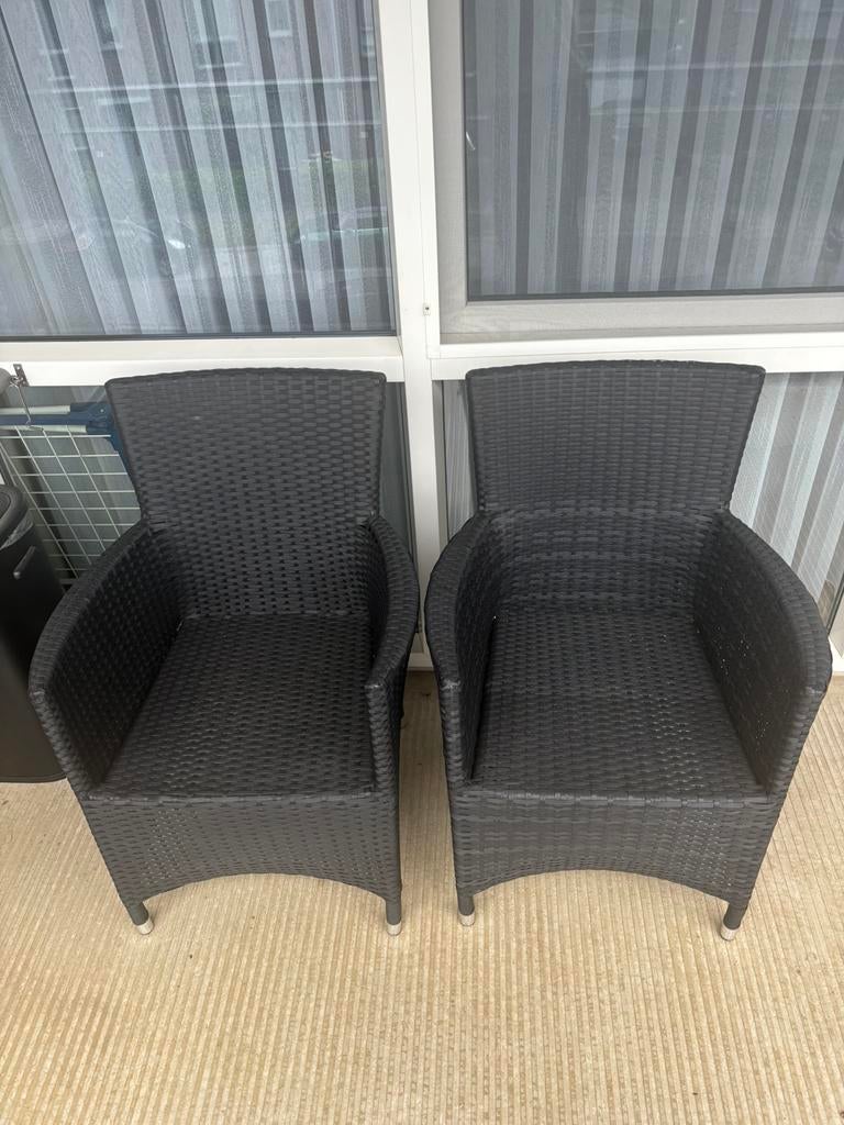 2 tuinstoelen, Tuin en Terras, Tuinstoelen, Ophalen, Gebruikt, Kunststof