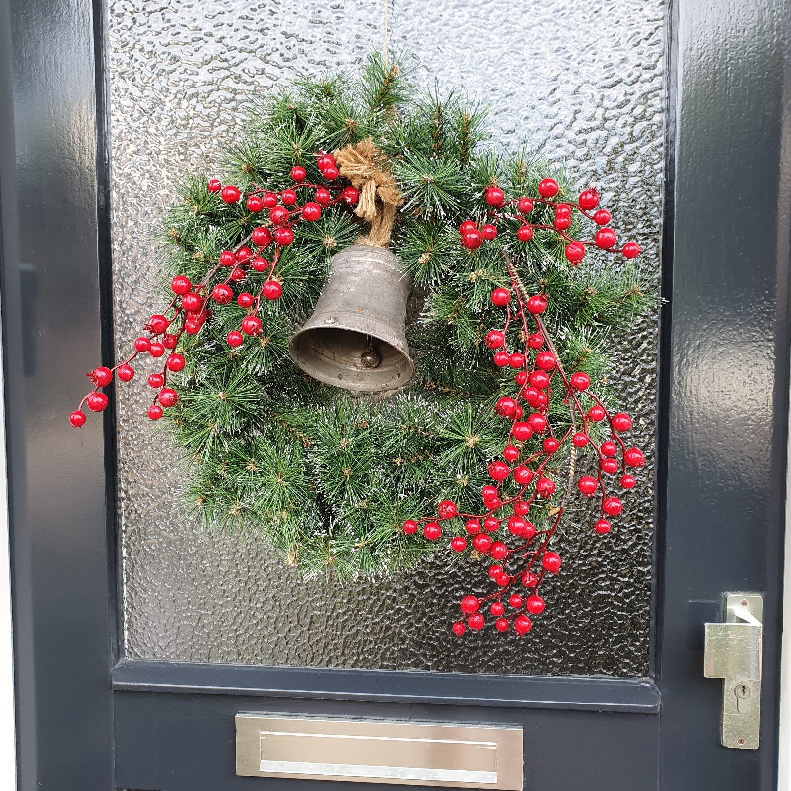 Kerst deurkrans, Ophalen of Verzenden, Zo goed als nieuw