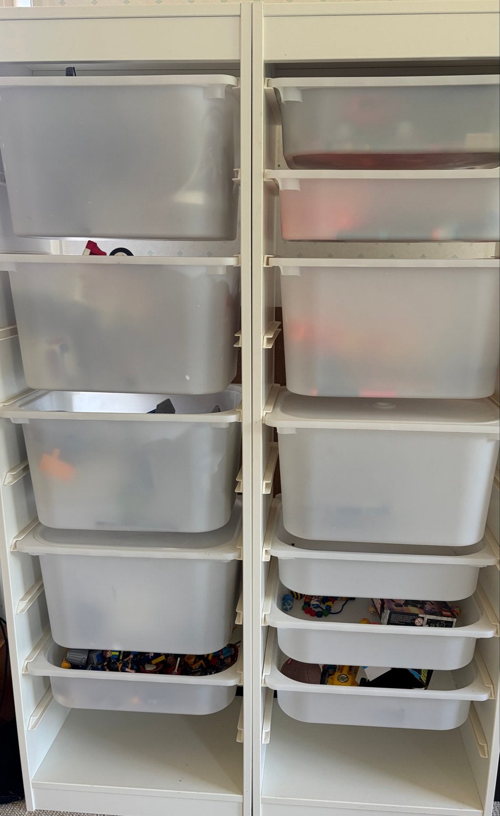 IKEA Trofast kasten 3x hoog 1x laag met bakken, Ophalen, Zo goed als nieuw