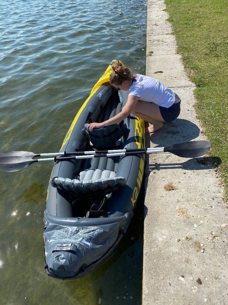 Intex Explorer K2 Kajak Set - 3m - Inclusief peddels en pomp, Ophalen, Opblaasbaar, Nieuw, 2-persoons
