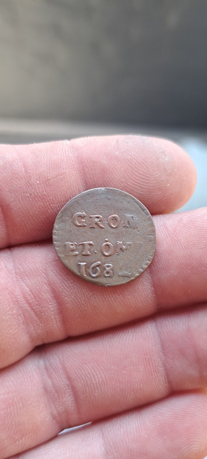 duit Groningen 1682, geen bodemvondst, Postzegels en Munten, Munten | Nederland, Ophalen of Verzenden, Vóór koninkrijk, Overige waardes