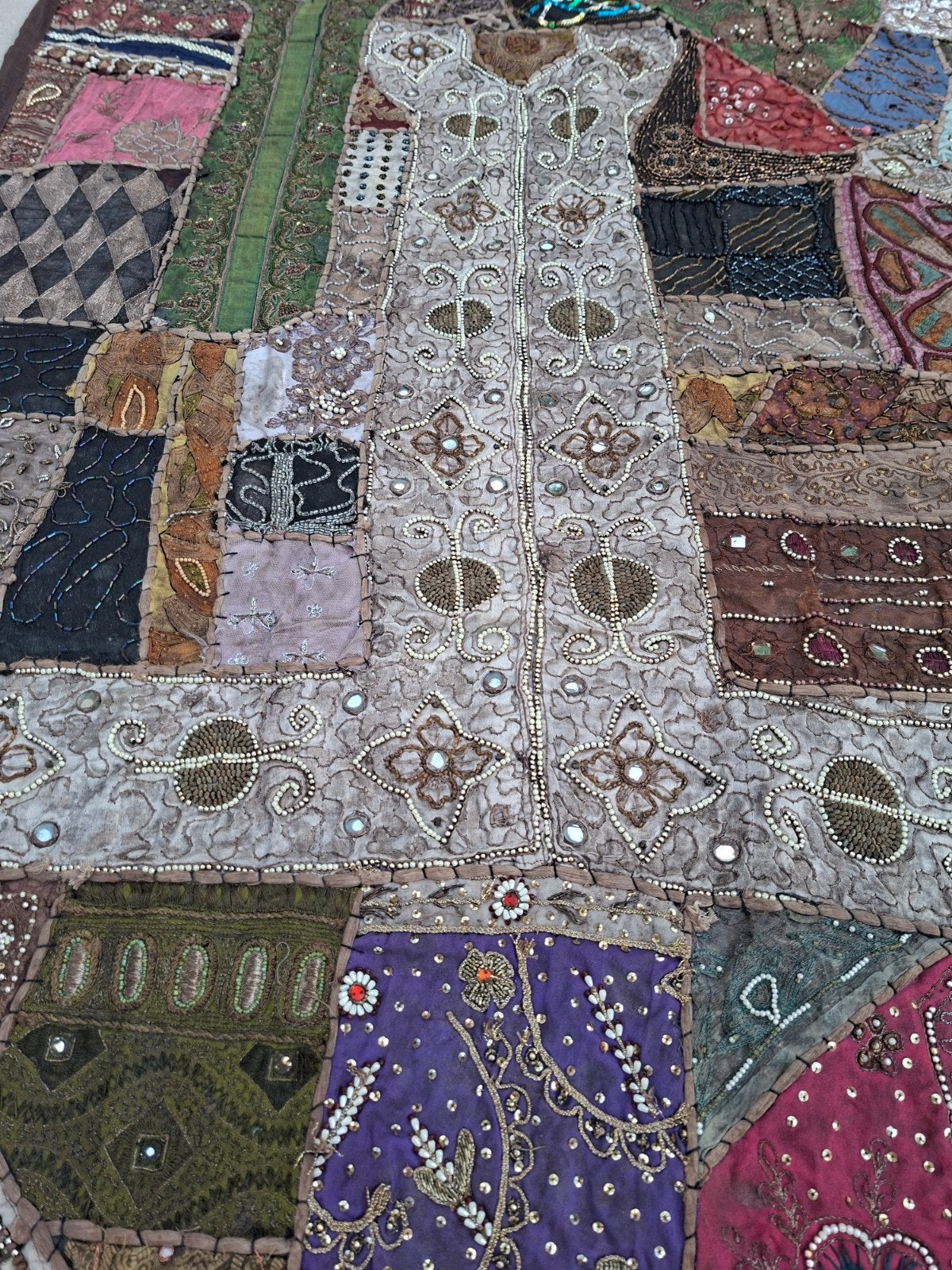 Handgemaakt Thais Wandkleed - Boho Stijl - 150x100cm, Gebruikt, Boho, Meerkleurig, Ophalen of Verzenden