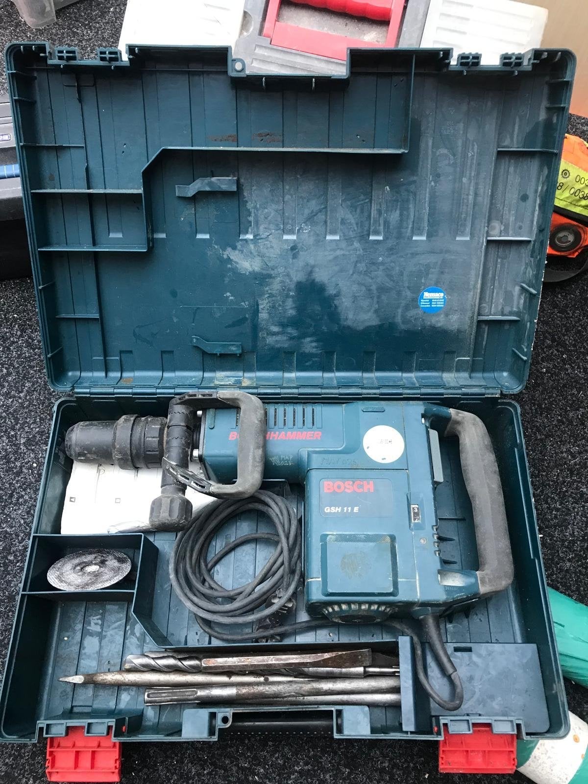 Bosch GSH 11 E Boor- en Breekhamer met accessoires, Ophalen, Boor- en/of Breekhamer, Klopboormechanisme, Gebruikt
