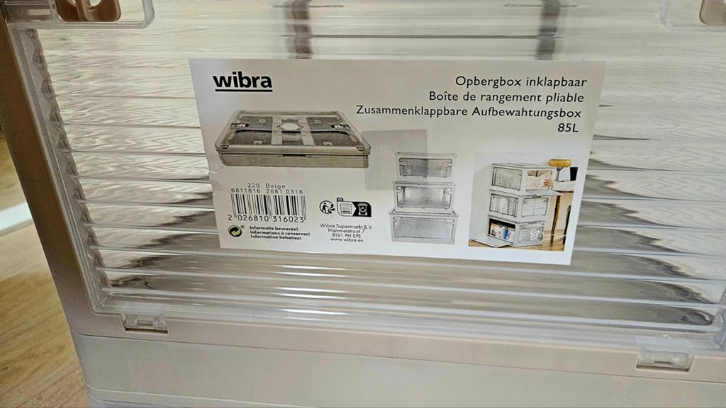 Wibra Opbergbox Inklapbaar 85 Liter - Nieuw, Huis en Inrichting, Kasten | Overige, Nieuw, Ophalen