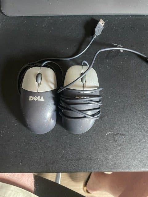 2 Dell muizen bedraad, Computers en Software, Muizen, Muis, Gebruikt, Ophalen of Verzenden, Dell