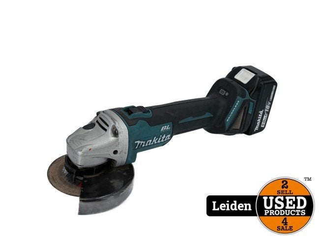 Makita DGA504 Haakse Slijper + Makita 18V 5.0Ah Accu, Makita, Gebruikt, Support@makita.com, Makita Corporation, 3-11-8, Sumiyoshi-cho, 
Anjo, Aichi 446-8502
Japan