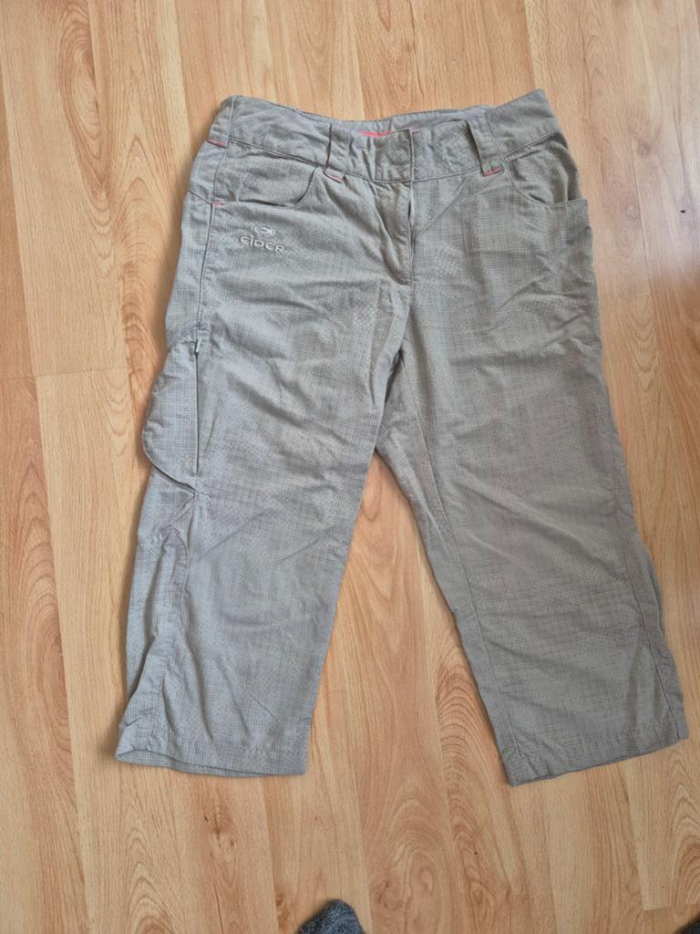 Eider Driekwart Broek - Beige/Grijs - Maat M, Maat 38/40 (M), Eider, Beige, Ophalen of Verzenden