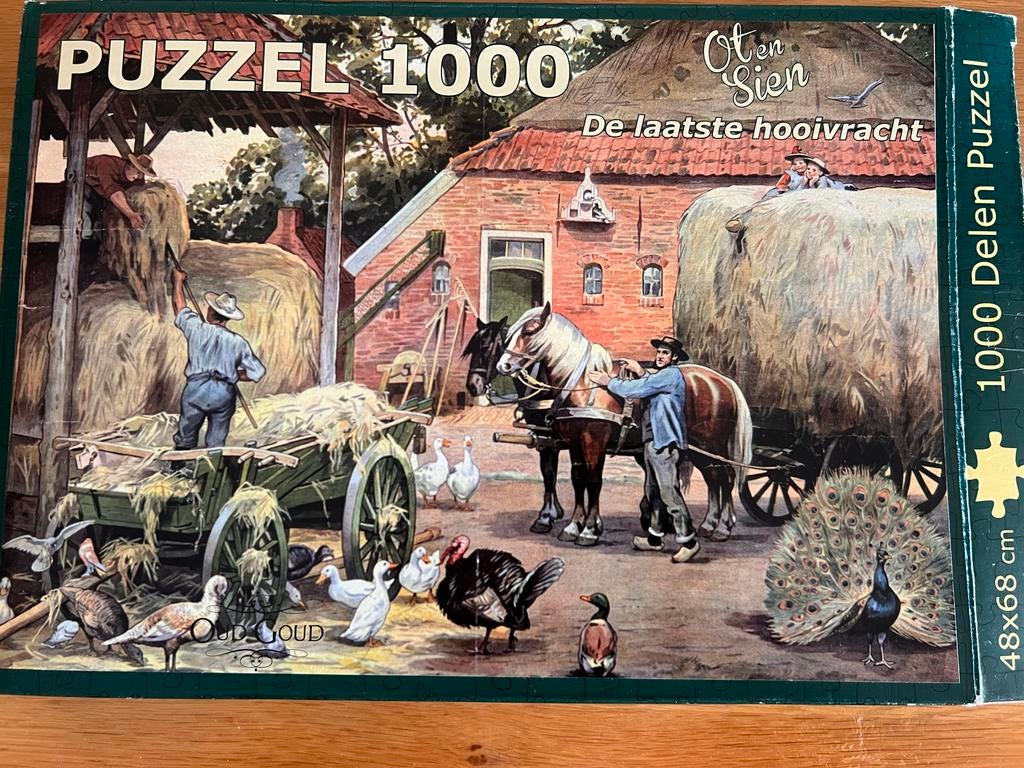 Puzzel 1000 stukjes Ot en Sien - De laatste hooivracht, Ophalen of Verzenden, 500 t/m 1500 stukjes, Zo goed als nieuw, Legpuzzel