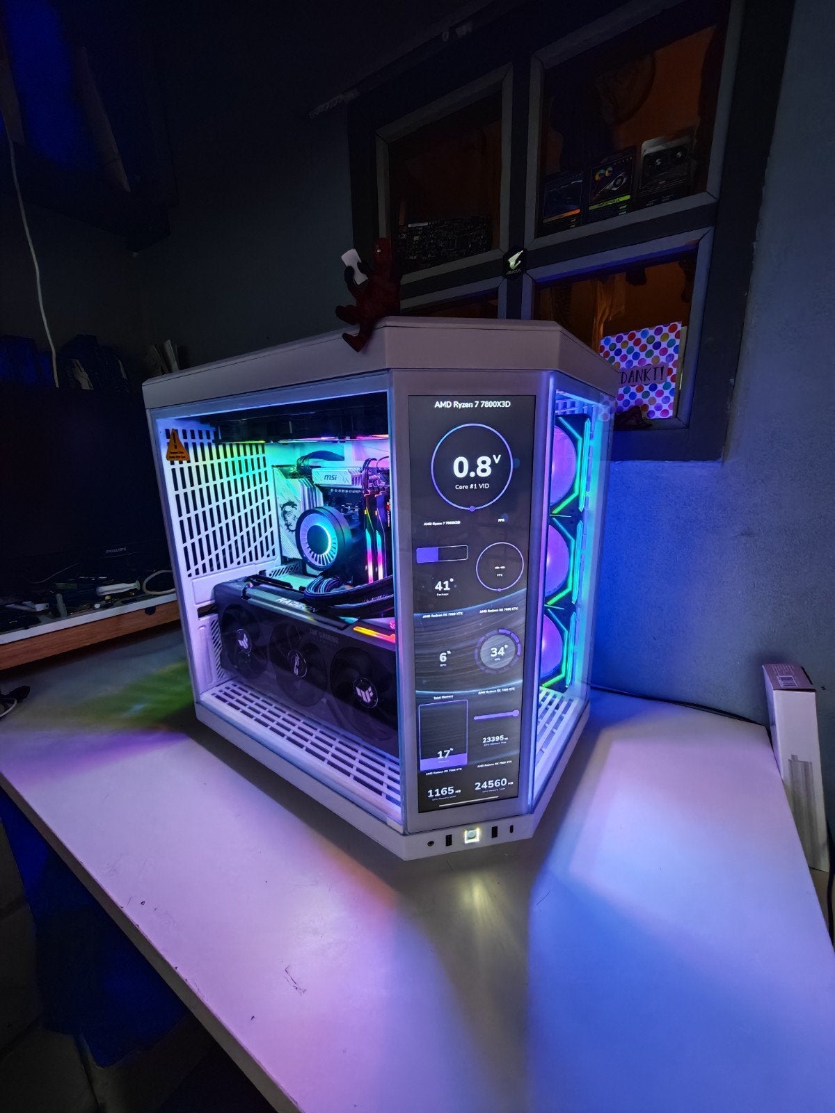 RGB GAME PC - RYZEN 7800X3D - RX 7900 XTX 24GB - 32GB - 2TB, Ophalen, Kapoen PC Gaming, 32 GB, Virtual Reality