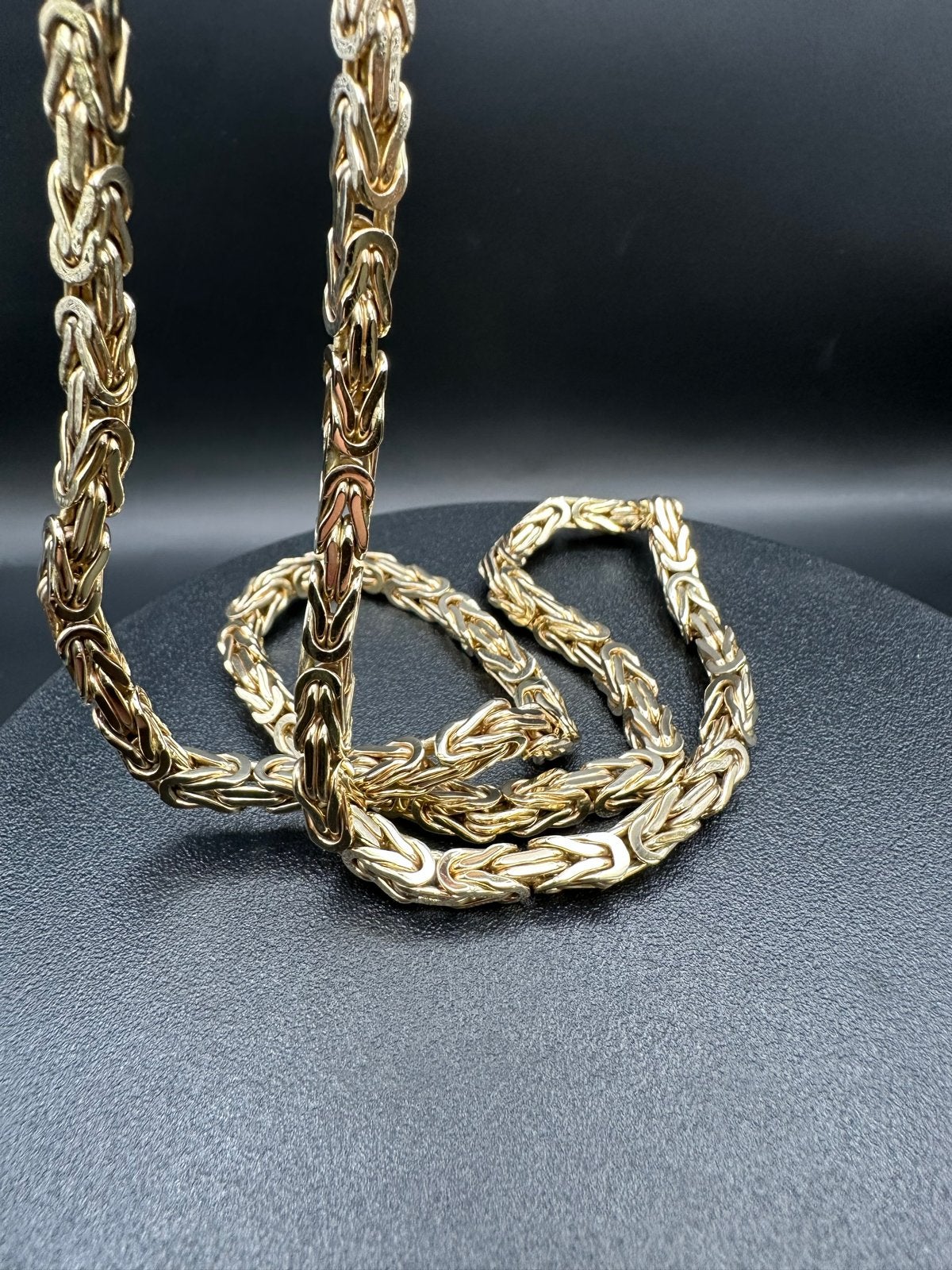 PRACHTIGE 14k VOLLEDIG MASSIEVE Koningsketting, Ophalen of Verzenden, Gebruikt, Goud