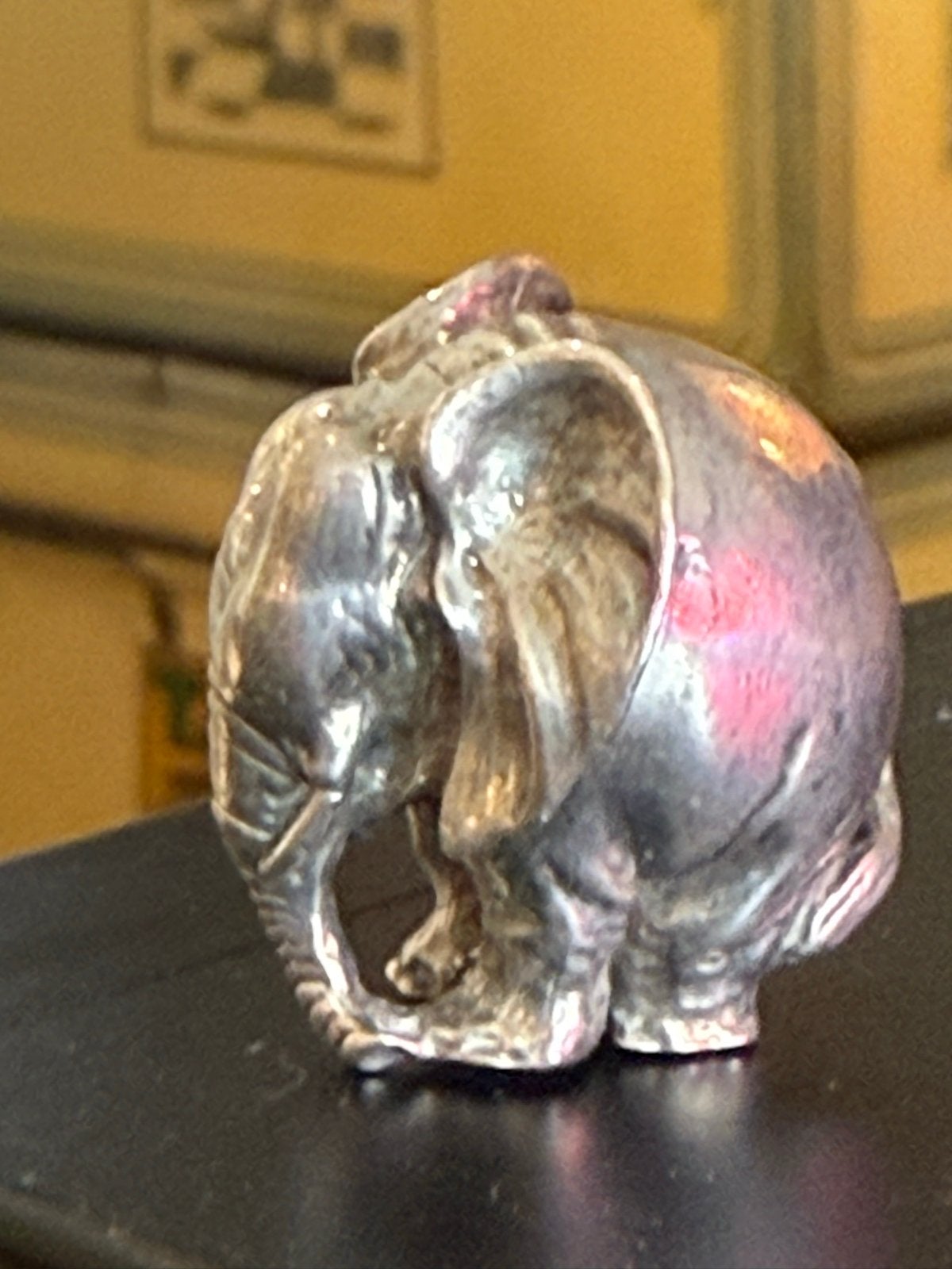 Massief Zilveren Olifantje - Gedetailleerd Beeldje 39.63g, Ophalen of Verzenden, Zilver