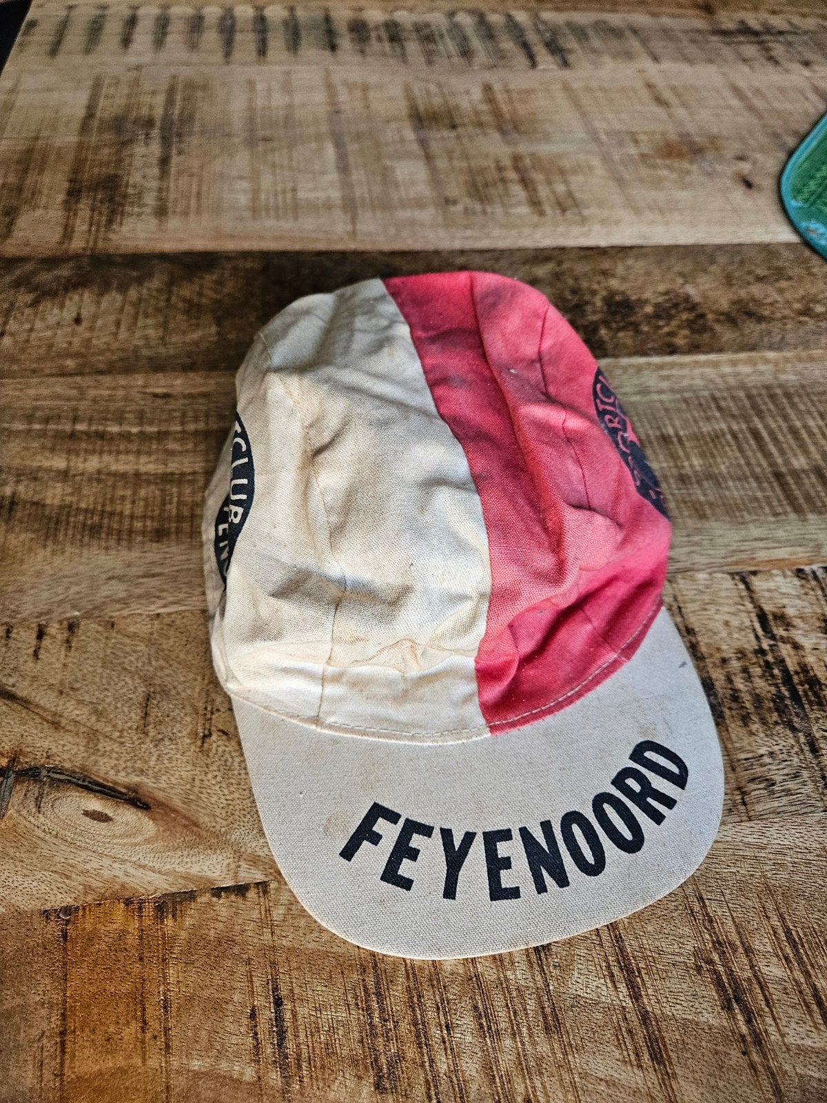 Jaren 80 vintage Feyenoord pet, Ophalen of Verzenden, Gebruikt, Feyenoord, Pet of Muts