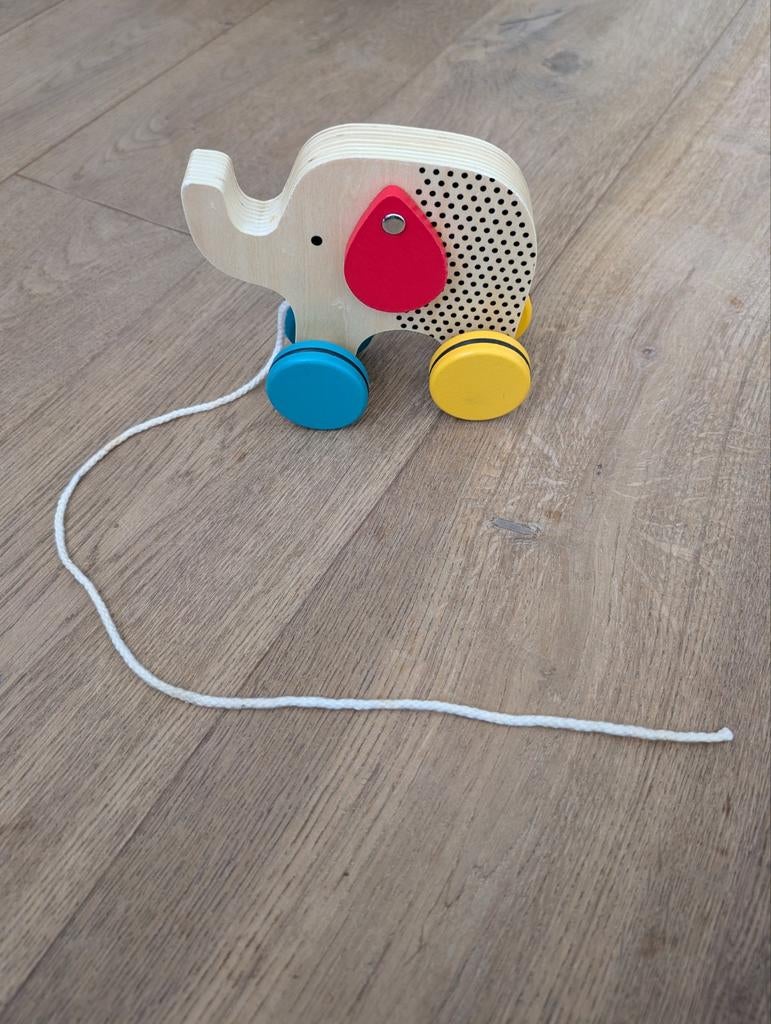 Petit Collage loopolifantje, Kinderen en Baby's, Ophalen of Verzenden, Zo goed als nieuw, Duw- of Trekspeelgoed