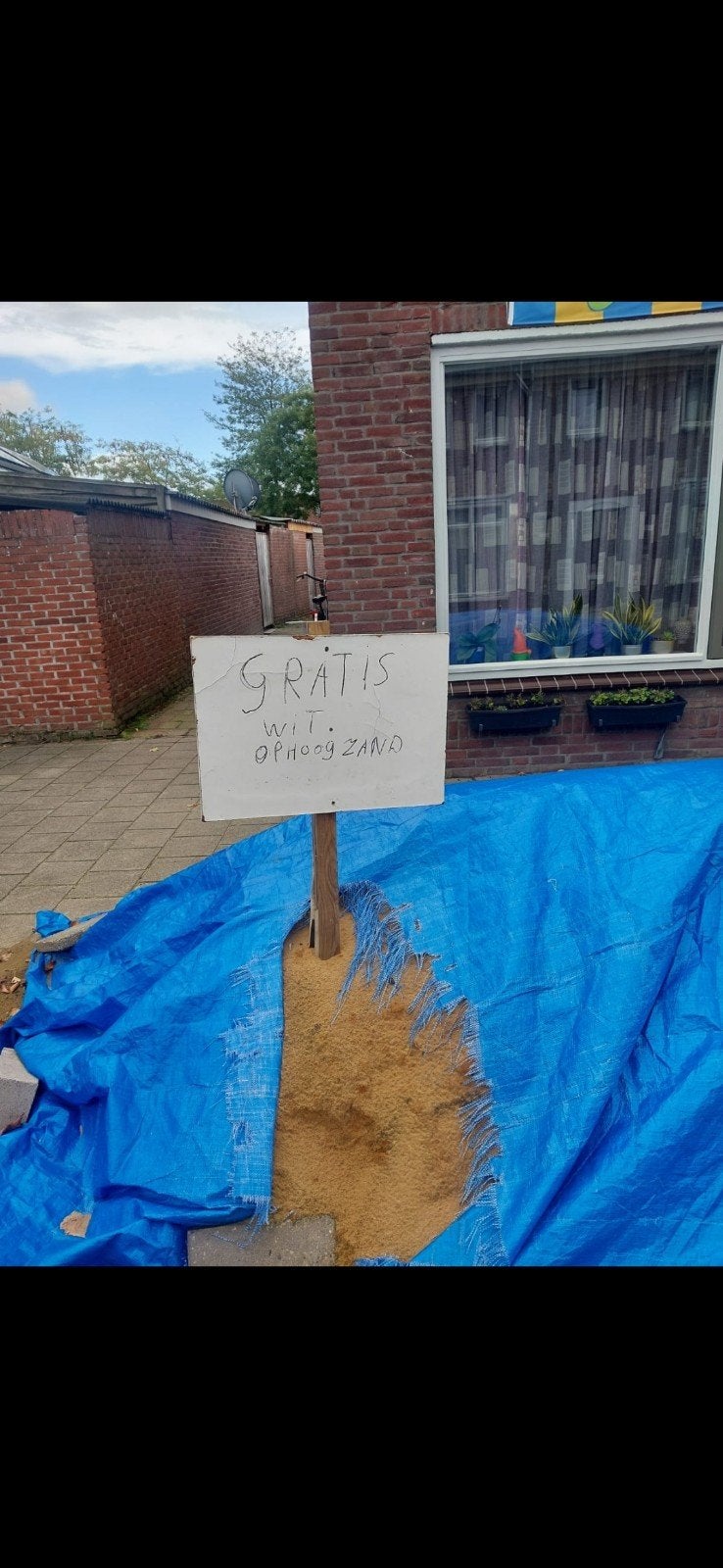 gratis wit ophoog zand, Ophalen, Ophoogzand