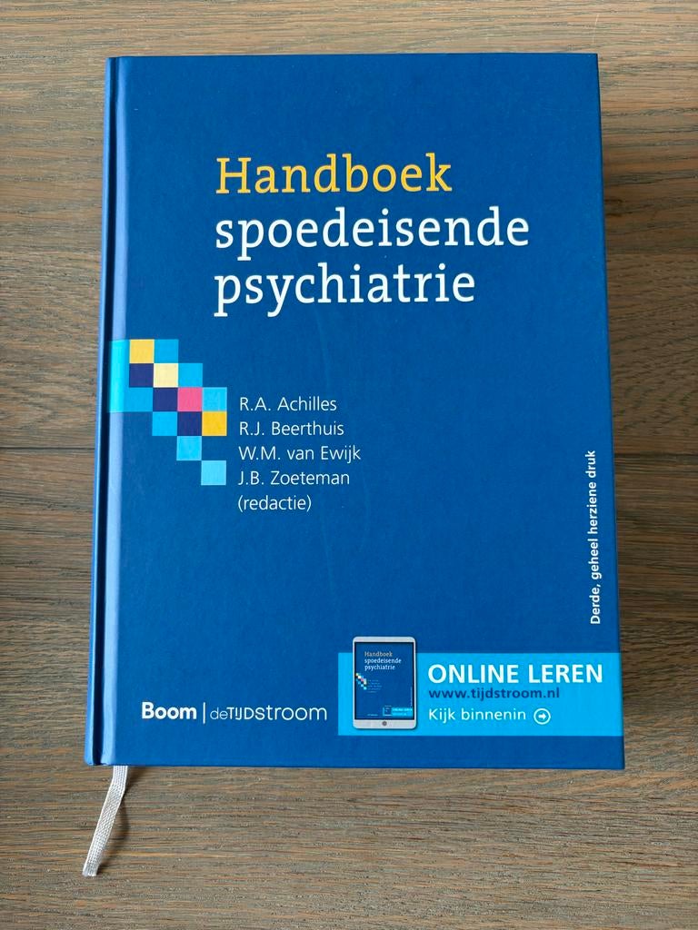 Handboek spoedeisende psychiatrie - 3e druk, Boeken, Ophalen of Verzenden, Gamma, Zo goed als nieuw, HBO