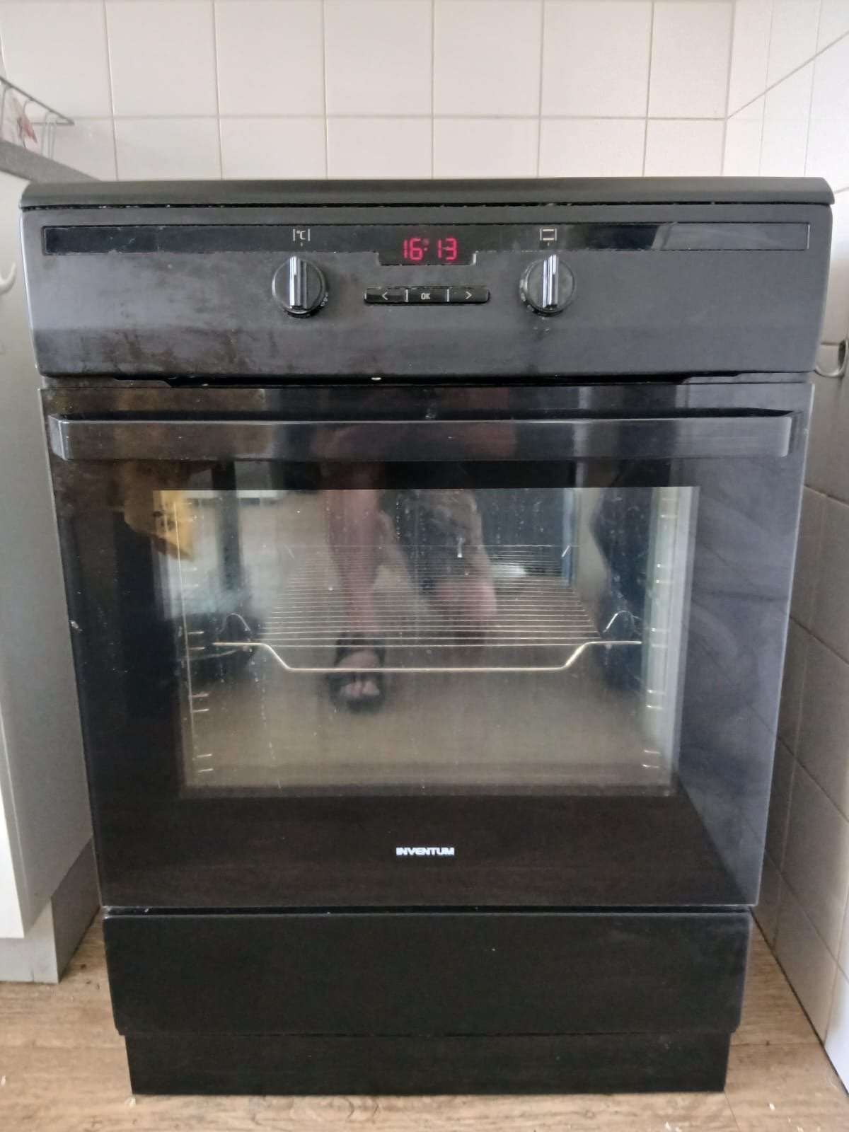 Inventum VFI6042ZWA/03 Inductie Fornuis met Oven, Ophalen, Gebruikt, Hete lucht, 60 cm of meer
