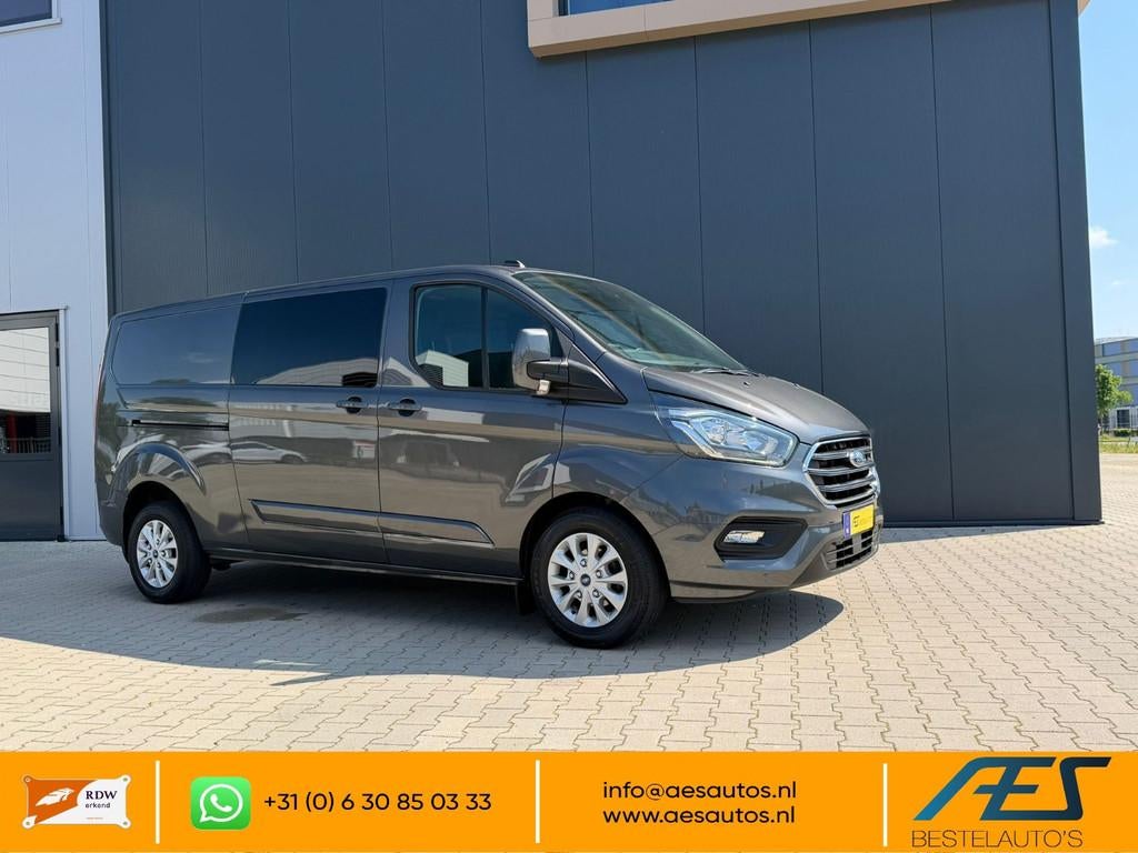 Ford Transit Custom 300 2.0 TDCI L2H1 Limited DC, Auto's, Bestelauto's, Bedrijf, Te koop, ABS, Achteruitrijcamera, Adaptive Cruise Control
