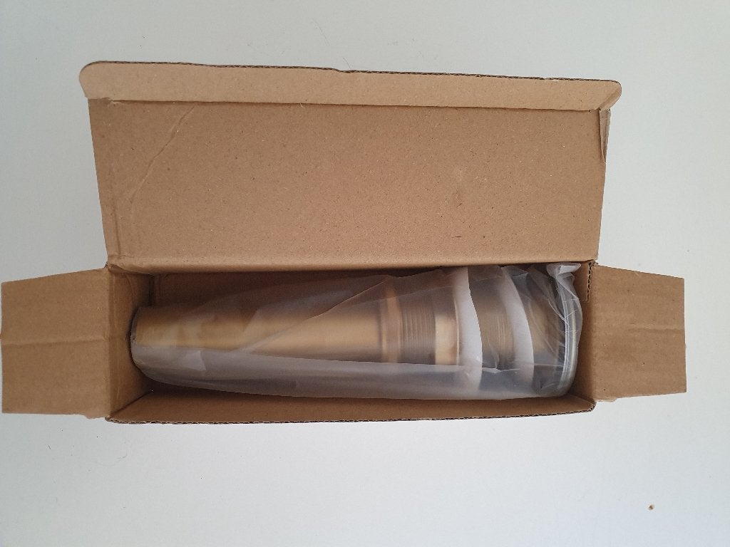 Afvoerplug - goud geborsteld - Brons klassiek - click waste, Ophalen of Verzenden, Nieuw, Koper, Wastafel