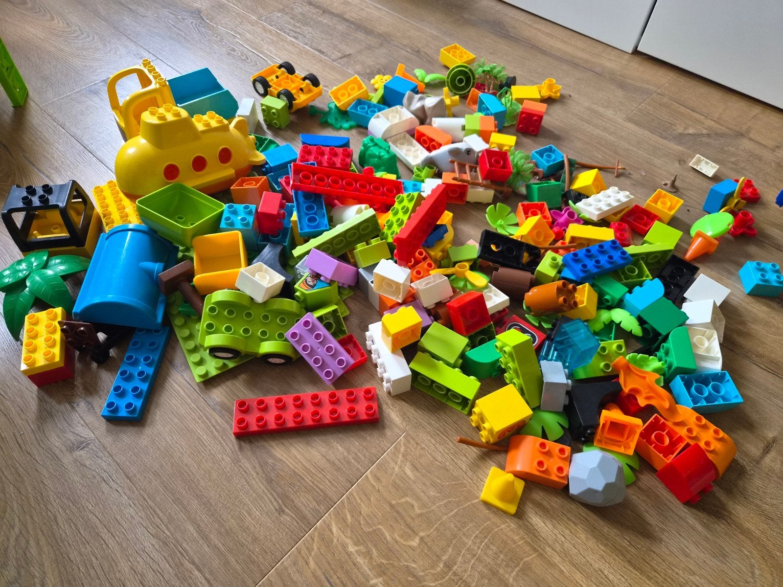 diverse bouwblokken van Duplo