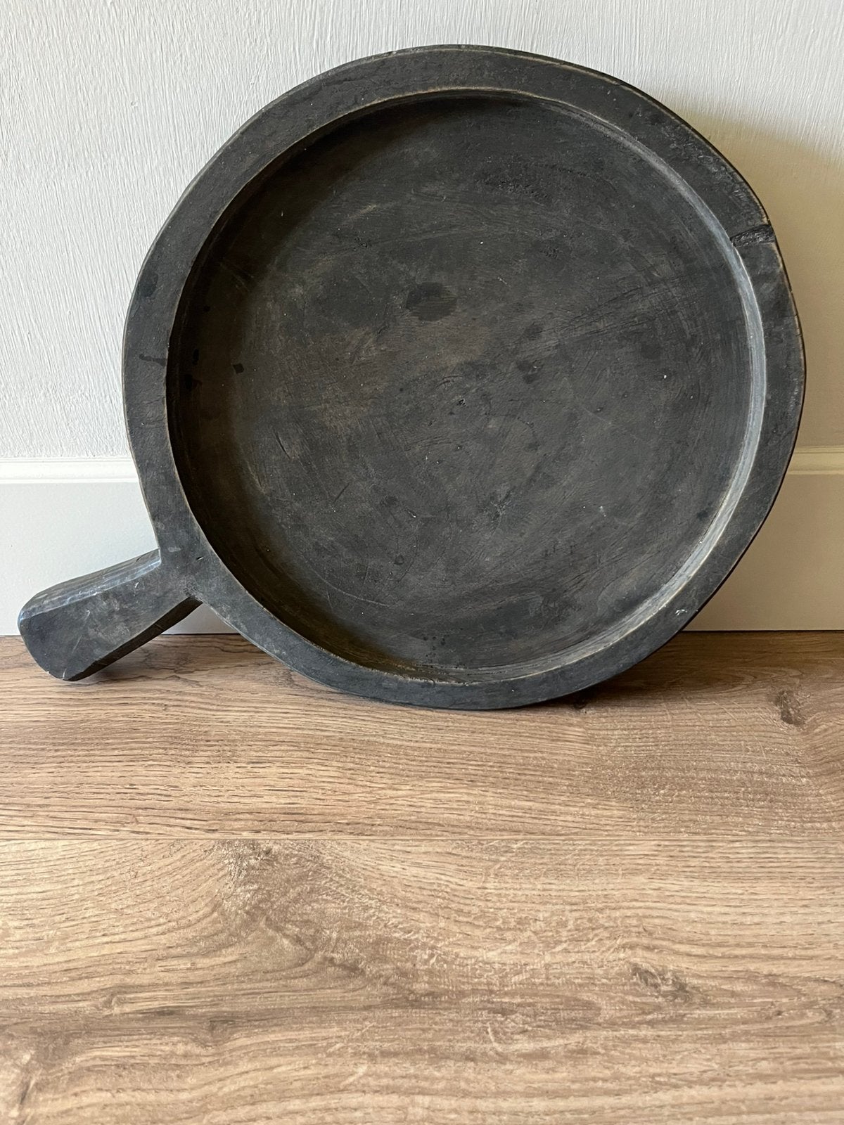 Dienblad, Huis en Inrichting, Woonaccessoires | Dienbladen, Ophalen of Verzenden, Zo goed als nieuw, Rond, Hout