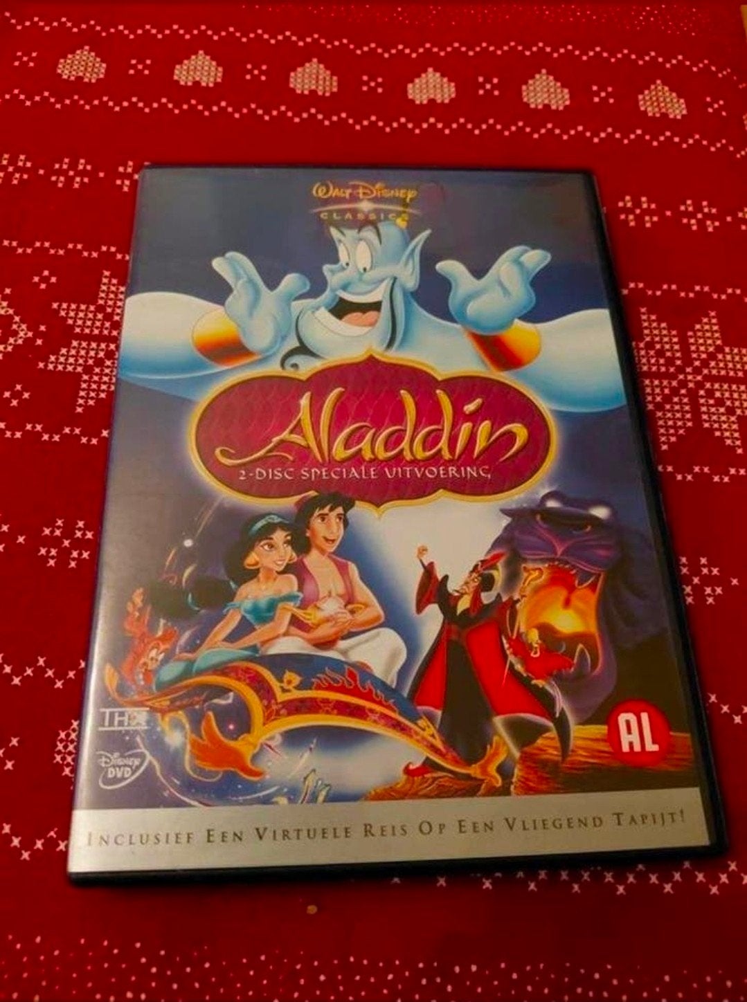 Disney Classic Aladdin 2 disc speciale uitvoering., Tekenfilm, Ophalen of Verzenden, Zo goed als nieuw, Alle leeftijden