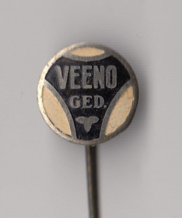 Veeno Fiets Rijwiel Logo speldje, Verzamelen, Gebruikt, Verzenden, Transport, Speldje of Pin