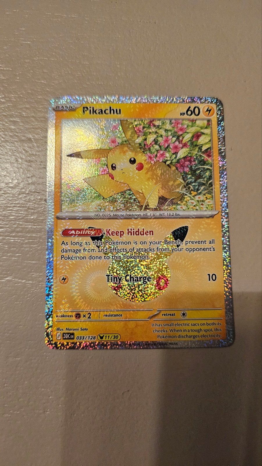 Pikachu 33/128, Ophalen of Verzenden