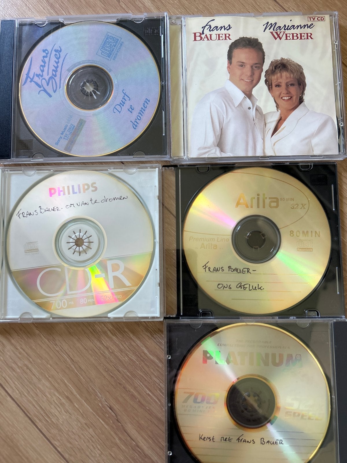 Frans Bauer CD's: Durf te dromen, Ons Geluk, Kerst en meer, Gebruikt, Ophalen of Verzenden, Levenslied of Smartlap, Verzamelalbum
