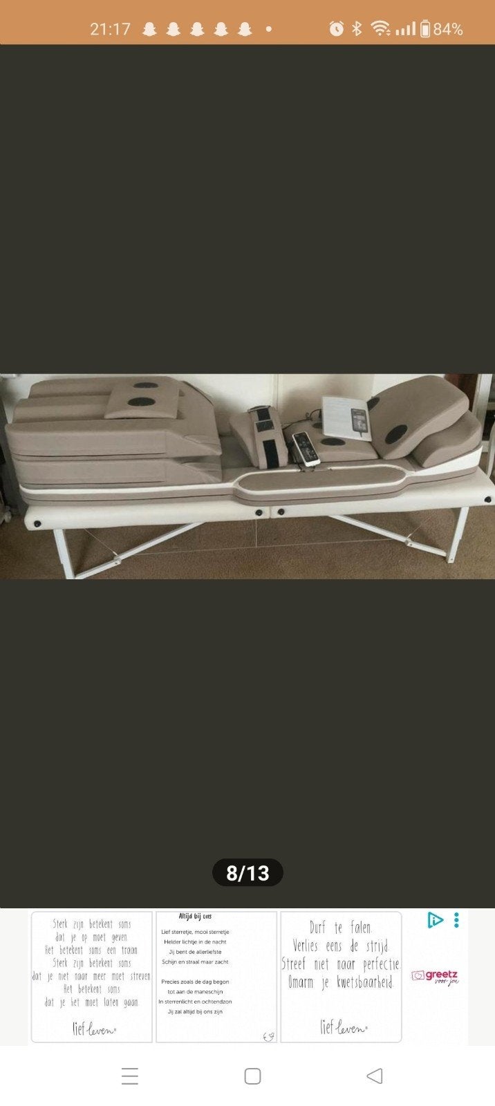 hhp  massage matras en accessoires, Ophalen, Gebruikt, Massagetafel
