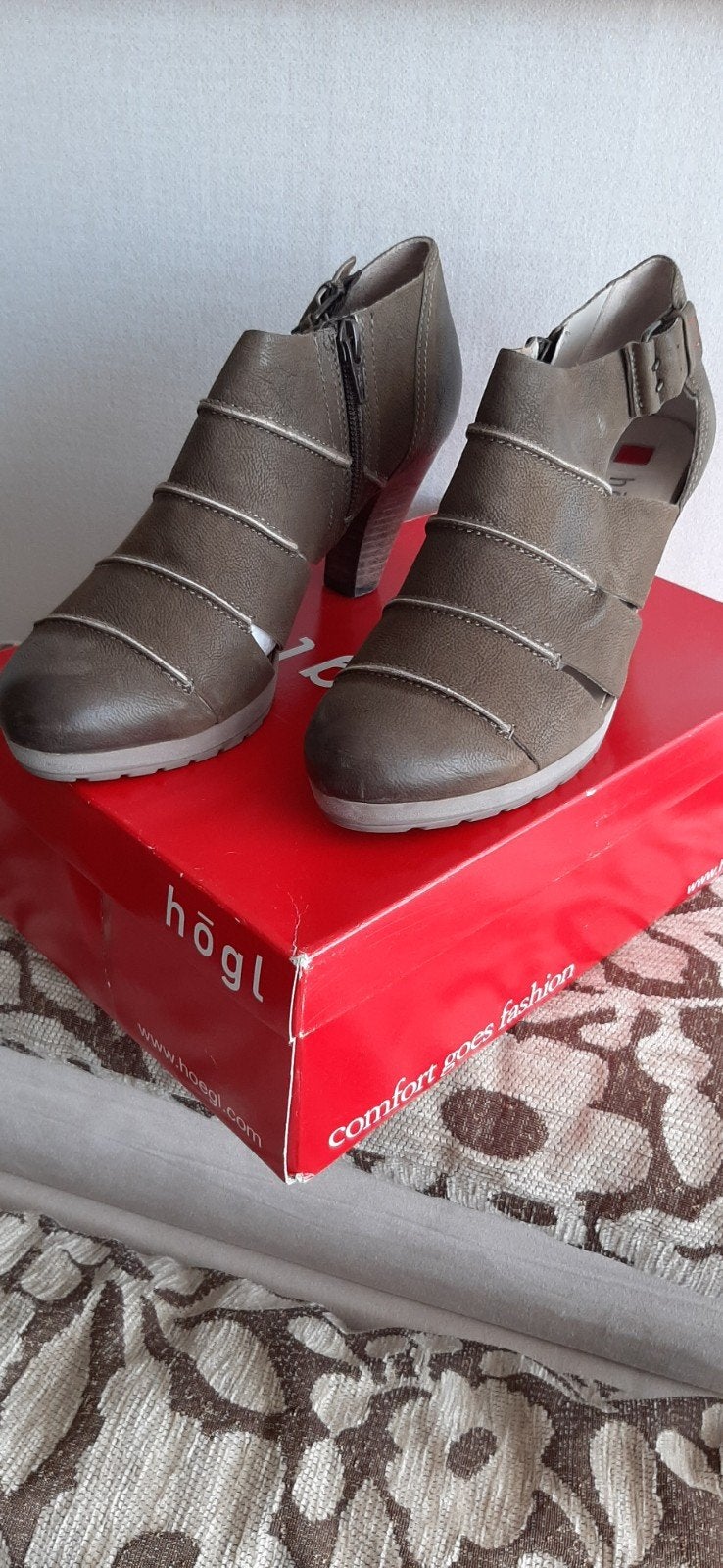 Högl schoenen maat 38, Högl, Bruin, Ophalen of Verzenden, Zo goed als nieuw