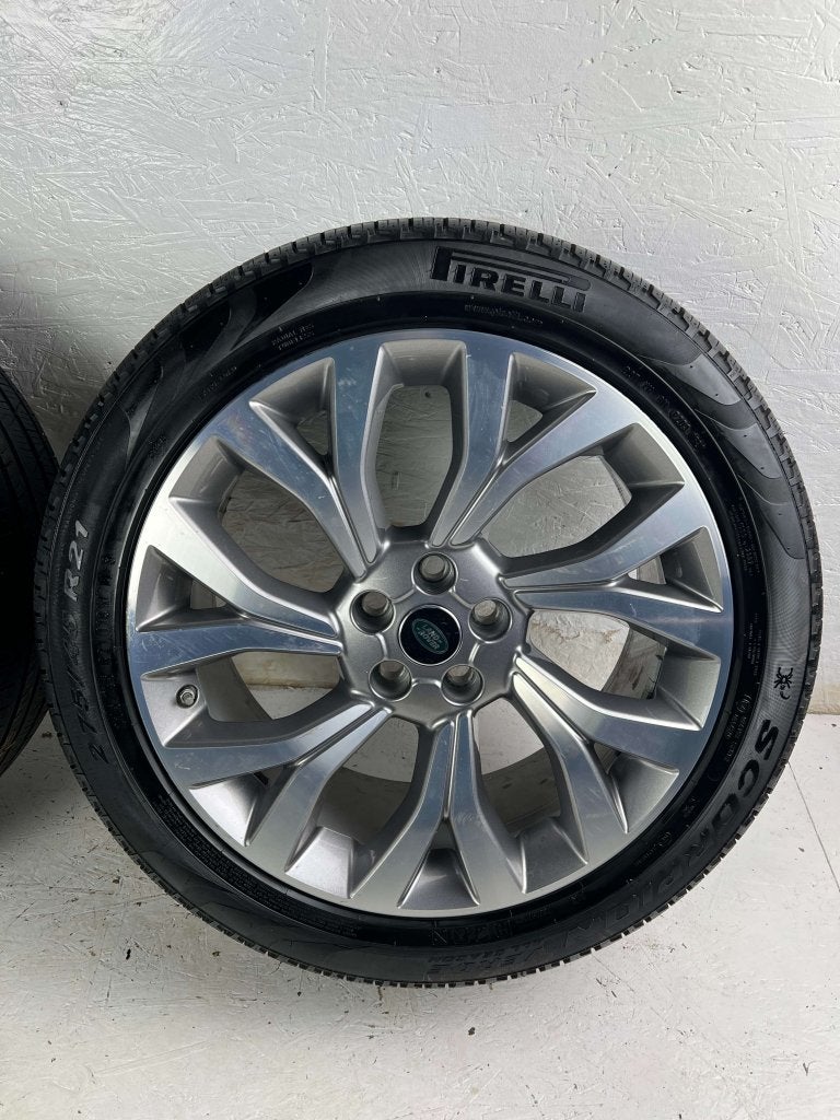 Originele Range Rover Sport L405 velgen 21" 5x120 all-season, Auto-onderdelen, Niet ingevuld, Gebruikt, 275 mm, Banden en Velgen