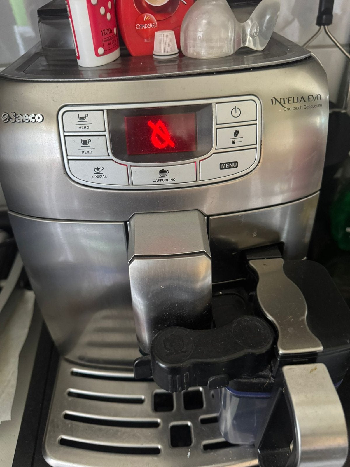 Saeco Intelia Evo One Touch Cappuccino Bonenmachine, Witgoed en Apparatuur, Koffiezetapparaten, Ophalen of Verzenden, Zo goed als nieuw