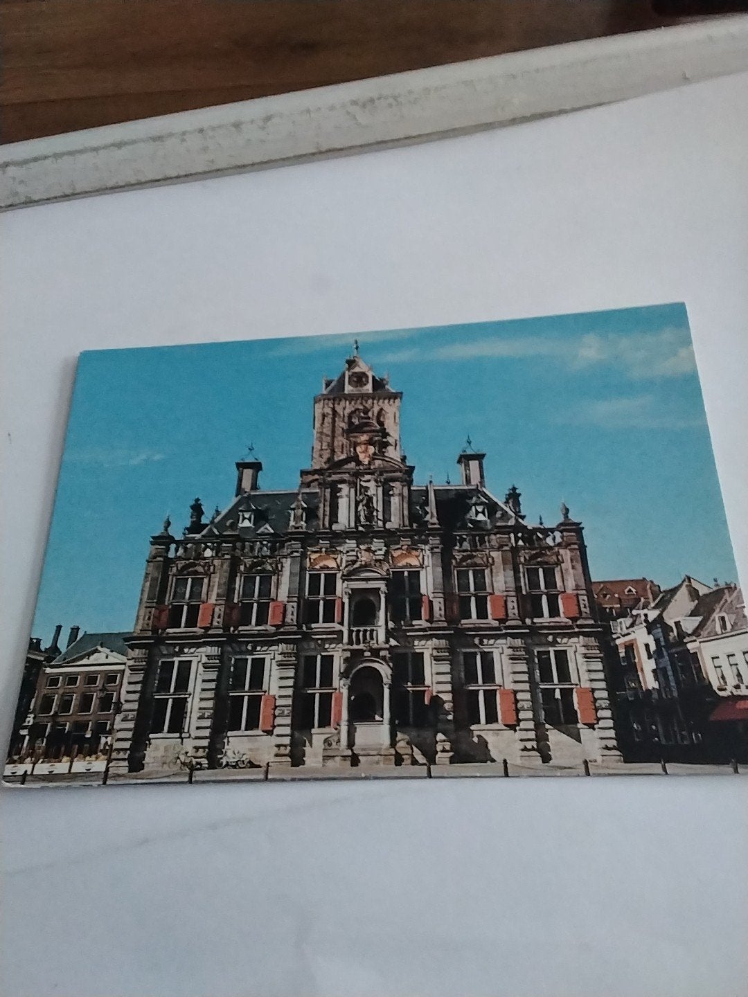 Oude ansichtkaart Stadhuis Delft, Holland, Ophalen of Verzenden, 1960 tot 1980, Ongelopen, Zuid-Holland