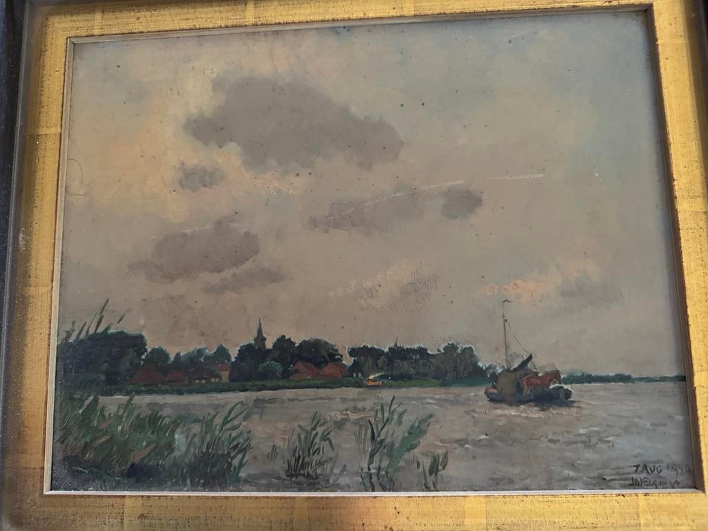 Schilderijtje Joh Elsinga, Ophalen of Verzenden