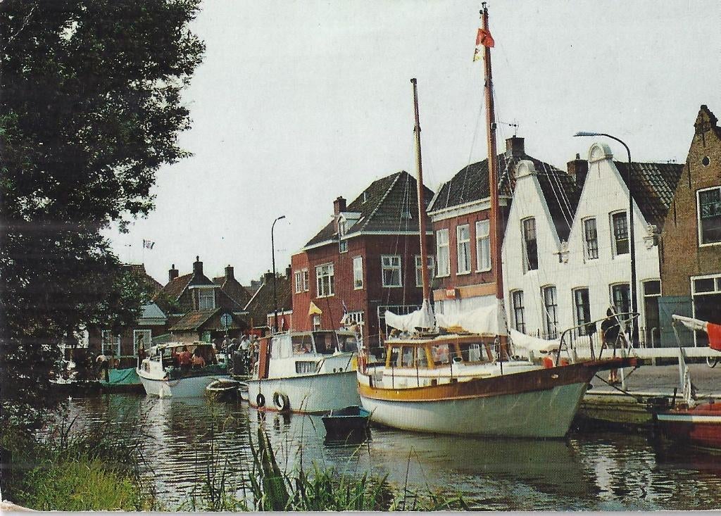 K6758 Gelopen ansichtkaart groeten uit Heeg, Ophalen of Verzenden, 1980 tot heden, Gelopen