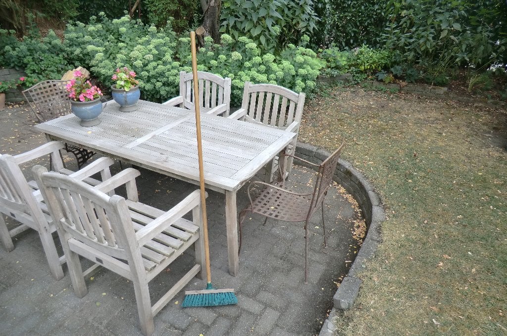 harde veger / bezem - met houten steel, Ophalen, Gebruikt, Bezem
