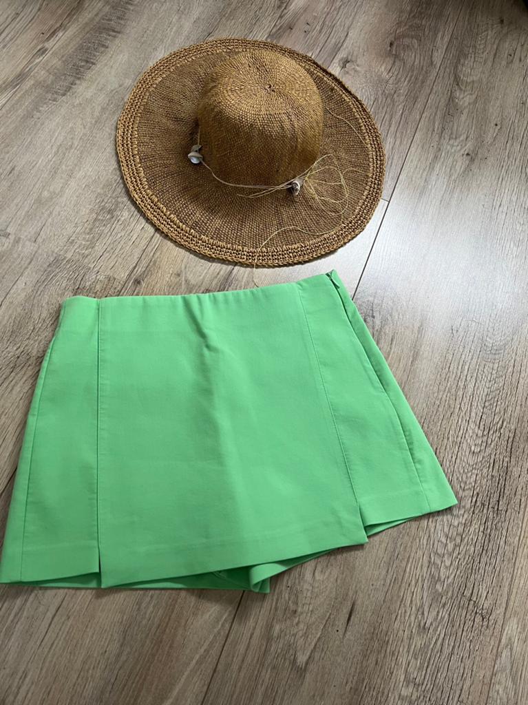 Prachtig appel groen / mintgroen broek rokje Zara mt S, Ophalen of Verzenden, Nieuw, Groen, Boven de knie