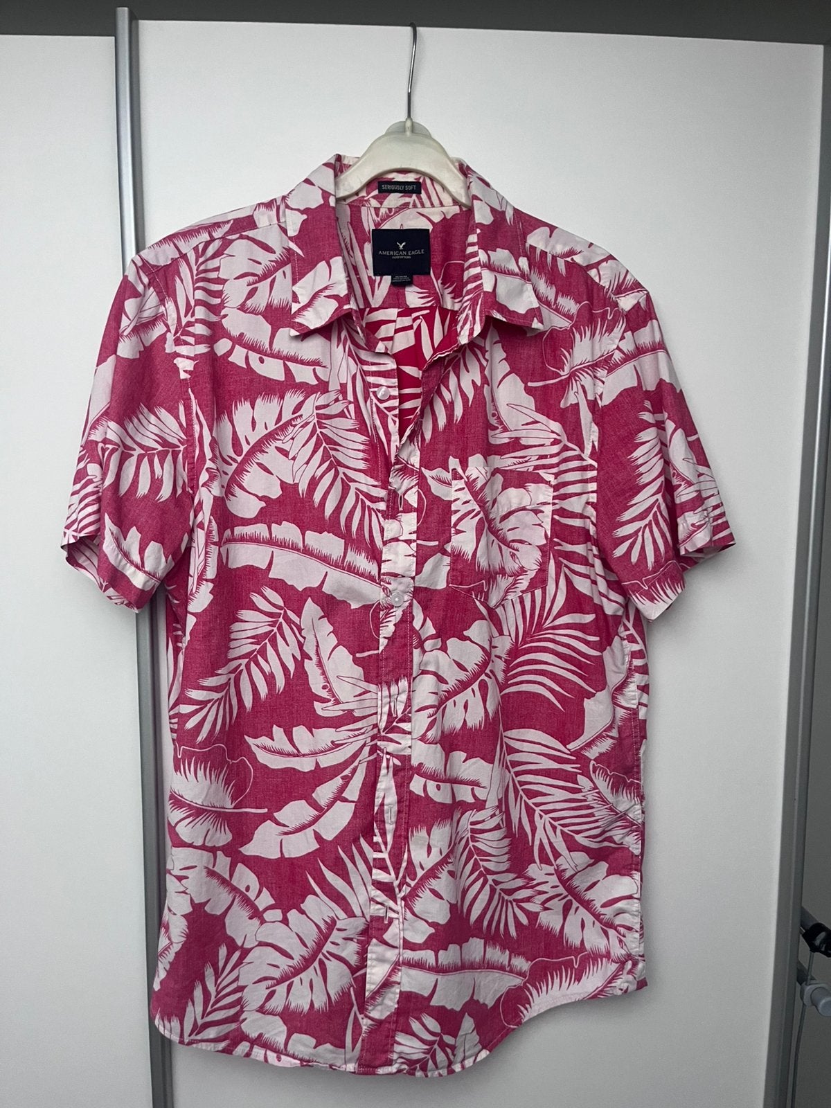 Hawaii overhemd, maat S/M, Ophalen of Verzenden, Zo goed als nieuw, Halswijdte 41/42 (L)