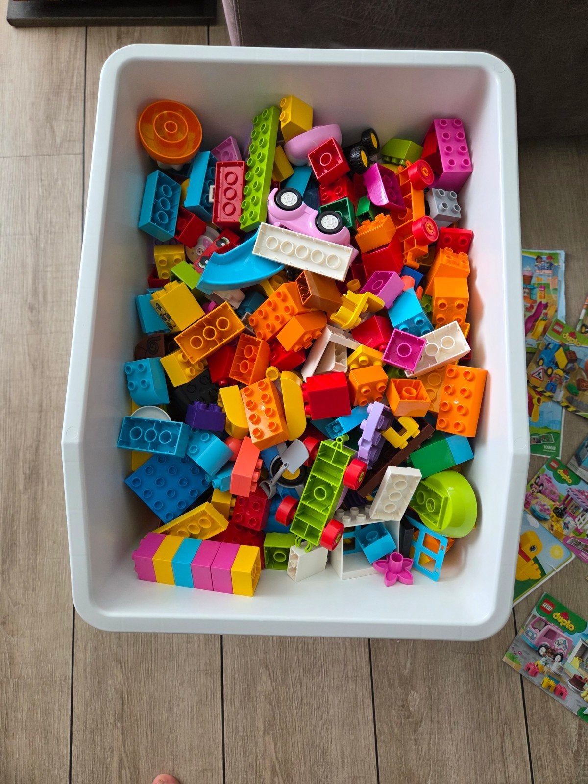 Grote partij LEGO Duplo div. sets, instructies, grondplaten, Ophalen of Verzenden, Zo goed als nieuw, Duplo, Losse stenen