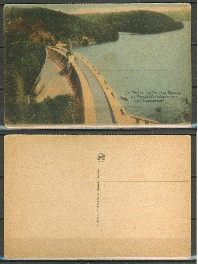 La Gileppe 1907 (Stuwdam) Le Barrage Luik Ansichtkaart a-41b, Ophalen of Verzenden, Voor 1920, Ongelopen, Luik