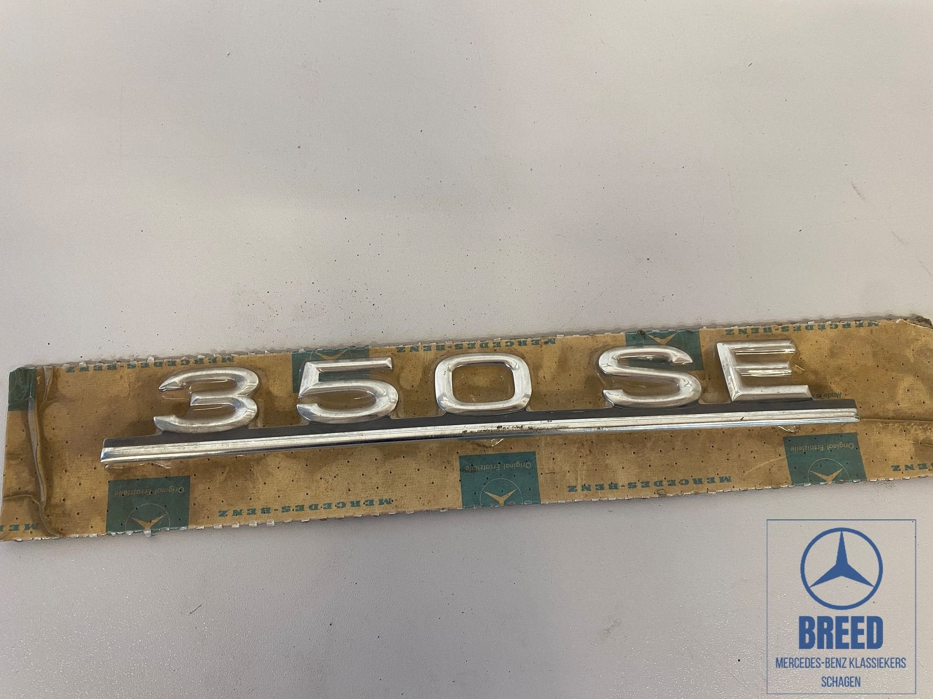 NOS embleem 350SE voor Mercedes-Benz W116, -, Nieuw, Ophalen of Verzenden, -