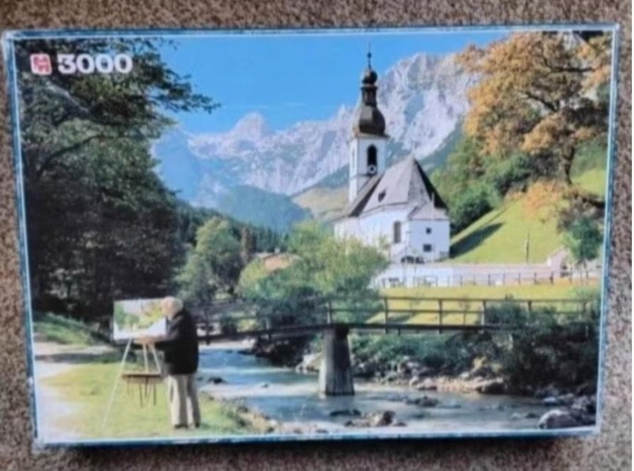 Jumbo puzzel 3000 stukjes 'Ramsau Duitsland', Ophalen, Meer dan 1500 stukjes, Zo goed als nieuw, Legpuzzel